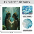 thumbnail image 3 of Diamond Art Kit for Adults, Butterfly Sisters Underwater Glow Diamond Painting for Adults Beginners, 5D DIY Diamond Art Painting Kits, Colorful Diamond Painting Craft for Home Decor 12x16, 3 of 7
