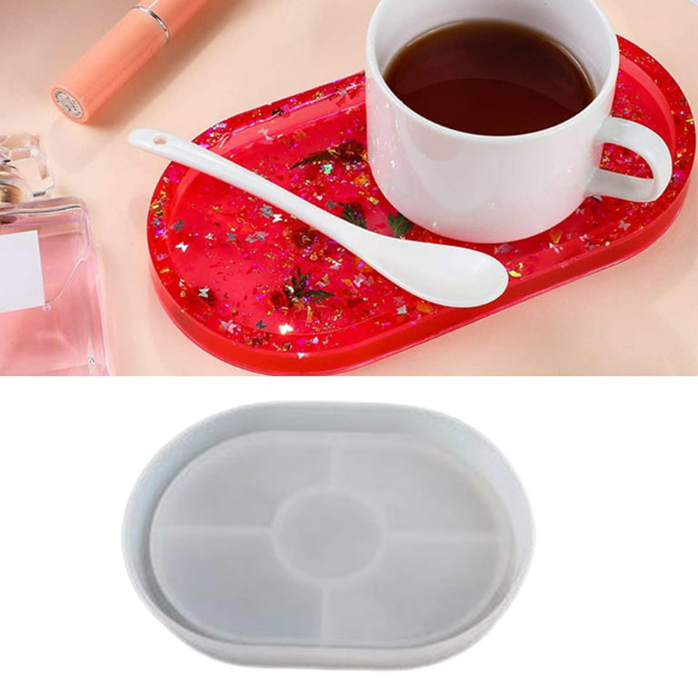 1 pcs DIY Silicone Rolling Tray Mold Crystal Oval Flat Plate Mold Dish –  Rosebeading Official