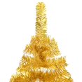 thumbnail image 2 of vidaXL Artificial Pre-lit Christmas Tree with Ball Set Gold 120 cm PET, 2 of 5