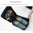thumbnail image 3 of Upgraded Dual-Layer Waterproof Shoe Organizer: 3-Compartment Travel Storage Bag for Home & Trips, Direct from Manufacturer – Durable, Versatile Design (Navy Blue), 3 of 6
