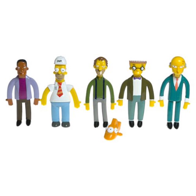 NJCroce Bendables: Simpsons Power Plant Collectible Set en caja NJCroce 54382113025