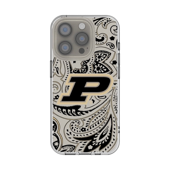 Purdue Boilermakers iPhone Paisley Design Clear Case