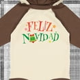 thumbnail image 4 of Inktastic Feliz Navidad Christmas Boys or Girls Long Sleeve Baby Bodysuit, 4 of 5