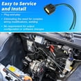 thumbnail image 6 of 2 Pcs Alternator Plug Wiring Harness Pigtail for Ford for Lincoln for Mercury Alternator Pigtail Connector No.WPT118/1U2Z-14S411-TA/S821/645-136/1U2Z-14S411-TA, 6 of 7