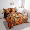 thumbnail image 3 of Homewish Bohemain Boho Tribal 7pcs Bedding Comforter Set,Rustic Bull Skull Queen Bedding Sets,Country Floral Flower Queen Sheet Sets For Kids Boys,Luxury Bedroom Decor Reversible, 3 of 8