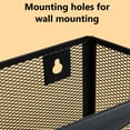 thumbnail image 4 of Organizador de pared Kuntine.B con 5 bolsillos, metal negro, 4 of 7