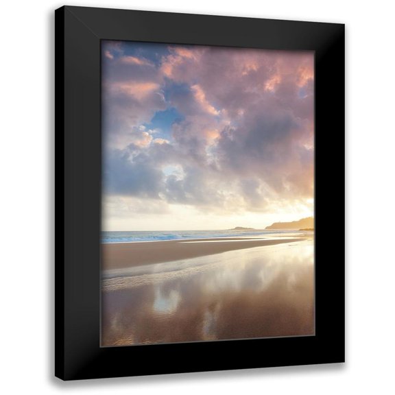 Frates, Dennis 11x14 Black Modern Framed Museum Art Print Titled - Secret Beach Sunrise II