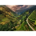 thumbnail image 2 of Souto, Felipe 18x14 White Modern Wood Framed Museum Art Print Titled - Between Rice Canyon, 2 of 4