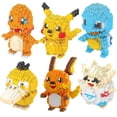 thumbnail image 4 of Bloques de Pokémon para armar, pequeños bloques de construcción de dibujos animados, Pikachu, Charizard, Eevee, Mewtwo, Anime, modelos de acción, muñecos, juguetes, 4 of 5