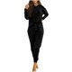 thumbnail image 2 of Puntoco Otoño Moda Mujer Casual Cómodo Cuello Redondo Botón Manga Larga Cintura Elástica Botón Bolsillo Pantalones Conjuntos Puntoco Puntoco-1773, 2 of 9