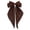 Coffee, variant on Womens Big Satin Bow Clip Long Streamer Hair Spring Barrette Plain Color Ribbon Hair Accessories For Women Girls White