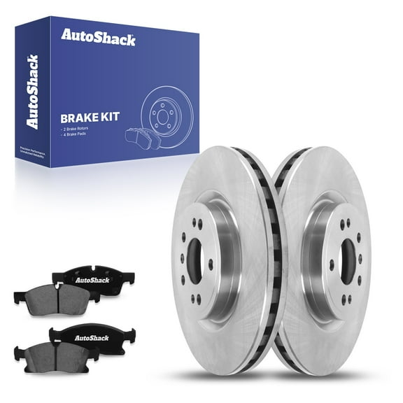 AutoShack Front Vented Brake Rotors   Ceramic Pads 6-PC Brake Kit Replacement for 2012-2015 Mercedes-Benz ML350 2016-2018 Mercedes-Benz GLE350 12.99" (330 mm)
