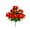 Red, variant on Orange Orange 10 Head Large Peony Artificial Flowers Bouquet Plastic Silk Faux Peony Stems For Home Garden Vase Centerpiece