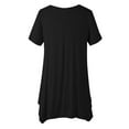 thumbnail image 3 of Otvok Fashion Womens Shirts Casual Solid Color Short Sleeve V-Neck Blouses, 3 of 6