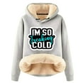thumbnail image 2 of DPTALR Sweat à Capuche d'Hiver Chaud pour Femmes avec Poche Manches Longues, 2 of 4