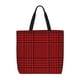 thumbnail image 1 of Fotbe Red Black Houndstooth Bolsa Tote con Estampado para Mujer, Bolsos con Cremallera, Bolsa de Hombro Casual de Gran Capacidad con Bolsillos Internos, 1 of 7