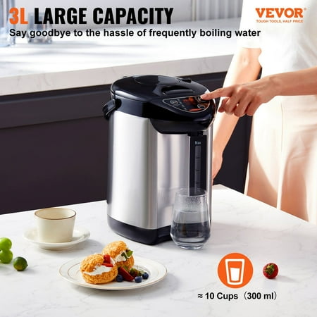 VIPMOON 3L/102oz Electric Countertop Water Dispenser Instant Hot Water Dispenser