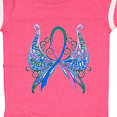 thumbnail image 4 of Inktastic Thyroid Cancer Awareness with Butterfly Ribbon Words Boys or Girls Baby Bodysuit, 4 of 5