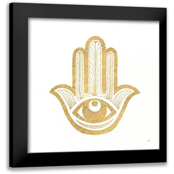Paschke, Chris 12x12 Black Modern Framed Museum Art Print Titled - Hamsa I