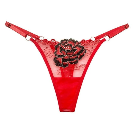 

skpblutn women s briefs comfortable rose playful hollowed out womens underwear red one size