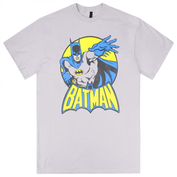 Batman Yellow Circle Classic Logo T-Shirt-Small