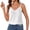 White, variant on ATOYSOY Womens Lace Banding V Neck Eyelet Camisole Spaghetti Strap Casual Tank Top Light Breathable Tops For Summer Daily Street Wear