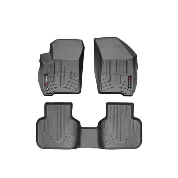 WeatherTech Custom Fit FloorLiners compatible with 2012-2020 Dodge Journey - 1st & 2nd Row, Black