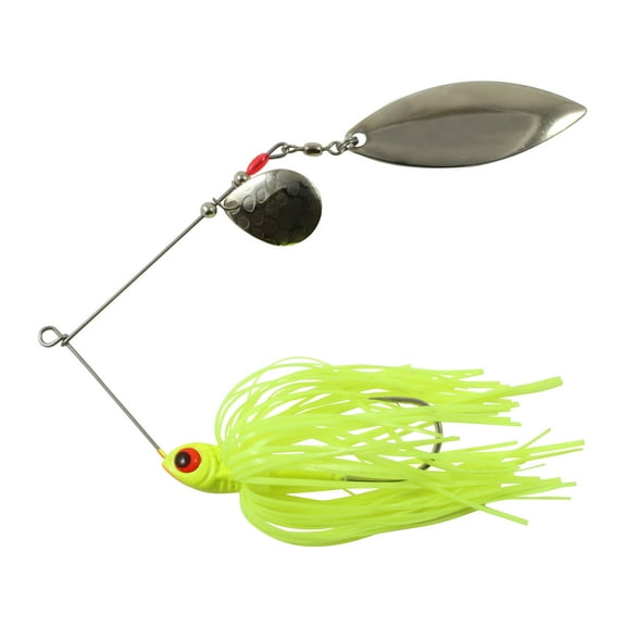 Northland Reed-Runner Classic Tandem Spinnerbait 1/4oz Canary Nickel