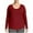 Wine, variant on Diufon Long Sleeve Tops for Women Plus Size Fall Winter Basic Pullover Tops Solid Color Loose Tees for Sleep