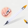 thumbnail image 3 of Bolígrafo de pintura y dibujo para punteado de uñas de doble punta, herramienta de manicura para recoger piedras de cera., 3 of 9