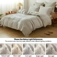 thumbnail image 6 of Simple&Opulence 100% Linen Duvet Cover Set with Washed-French Flax-3 Pieces Solid Color Basic Style Bedding Set-Breathable Soft Comforter Cover with 2 Pillowshams(Queen,Linen), 6 of 8
