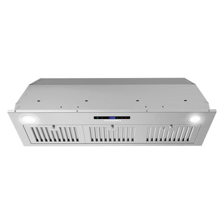 36 in. Insert Range Hood with Soft Touch Controls in Stainless Steel