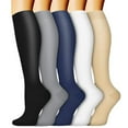 thumbnail image 2 of Chaussettes de Compression Élastiques Unisexes Hautes Genou Bout Fermé Maille Respirante Antidérapantes, 2 of 2