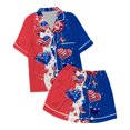 thumbnail image 4 of Kids' 4th Of July Printed Satin Pajama Set Short Sleeve, 4 of 4