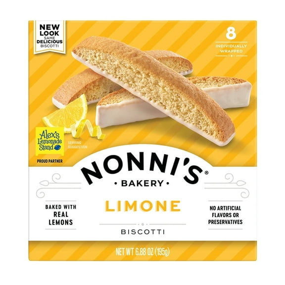 NONNIS BISCOTTI LIMONE 6.88 OZ - Pack of 6