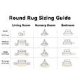 thumbnail image 7 of Buganda Fluffy Area Rugs, Round Area Rug for Living Room, Soft Decorative Carpet for Indoor Home, 4'x4', Ivory, 7 of 7