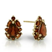Garnet Cluster Earrings