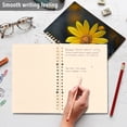 thumbnail image 2 of Yellow Sunflower Spiral Journal Notebook College Ruled Notebook 8.3" x 5.7" A5 Lined Thick Paper Page, 2 of 6