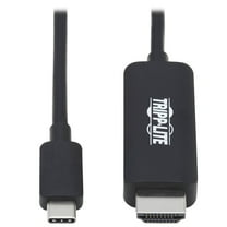 Tripp Lite C To Hdmi Adapter Cable 4k, 4:4:4 Thunderbolt 3 Black 6ft - Video / Audio Cable - Type-c Male Reversible To Hdmi Male - 6 Ft - Black - 4k Support