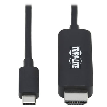 Tripp Lite C To Hdmi Adapter Cable 4k, 4:4:4 Thunderbolt 3 Black 6ft - Video / Audio Cable - Type-c Male Reversible To Hdmi Male - 6 Ft - Black - 4k Support