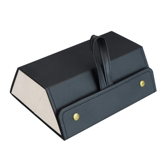 Organizador de gafas de sol LifeArt con 3 ranuras para viajes, piel sintética