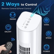 35 Evaporative Cooler, Swamp Cooler w/4 Ice Packs, 3 Speeds, 25ft Remote & 7H Timer, 90°Oscillating, Windowless Portable Air Conditioner for Bedroom Indoor