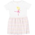 thumbnail image 3 of Inktastic Ballerina, Ballet Girl, Ballet Dance, Blonde Hair Girls Toddler Dress, 3 of 5