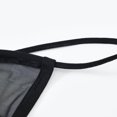 thumbnail image 3 of TANBOM Men's Breathable Mesh Low Rise Contoured Pouch Thong Underwear, Black, 1-Pack, M, 3 of 6