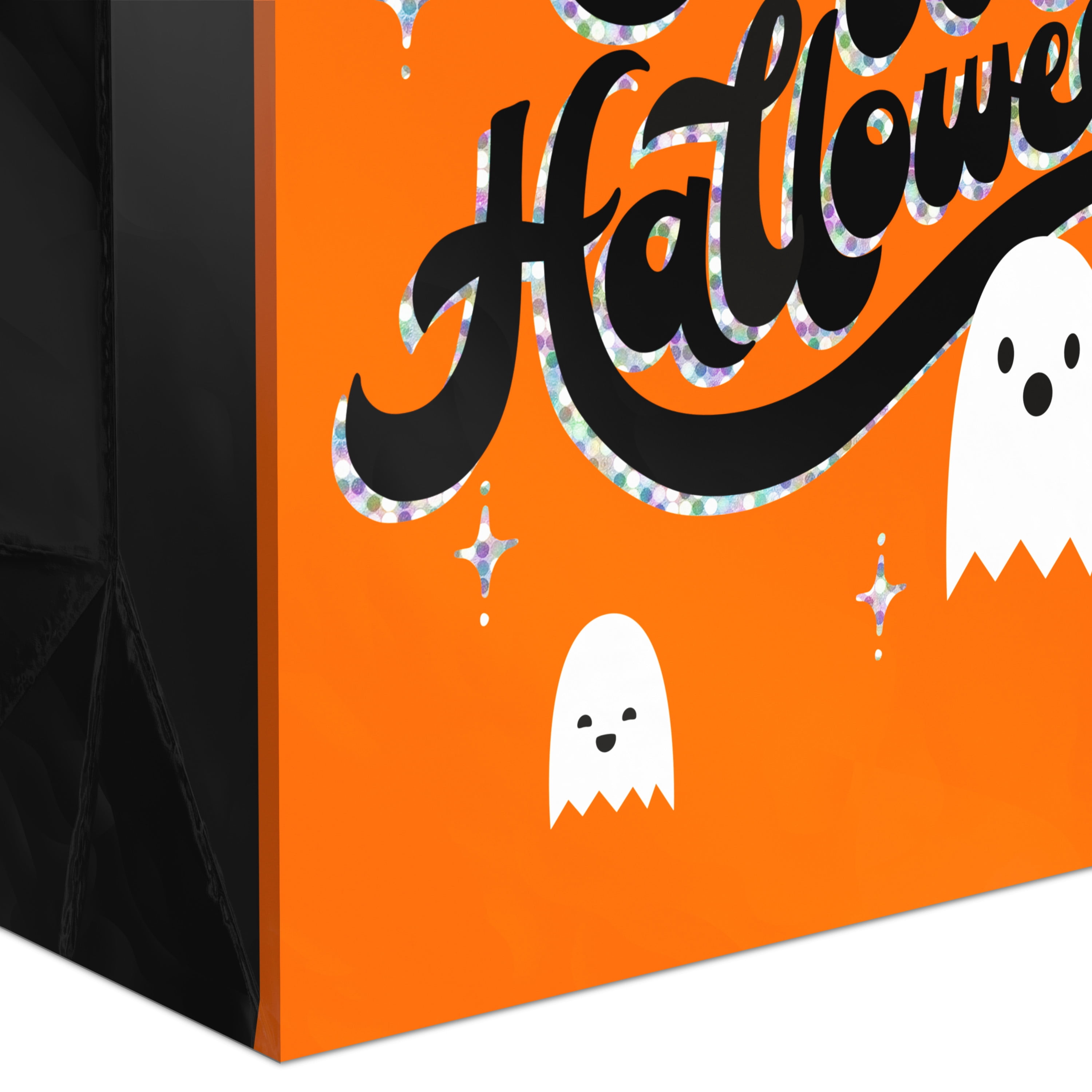 Hallmark Medium Halloween Gift Bag With Tag (Glowing Ghost), 1 Count
