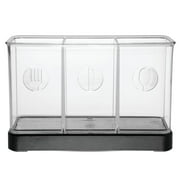 iDesign Forma Utensil, Spatula, Silverware Holder, Black/Clear