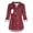 Red, variant on Women Maternity Long Sleeve Plaid Printed Nursingg Shirts Blouse For Breastfeeding V Neck Tops Soft Pregnant Tops Shirts