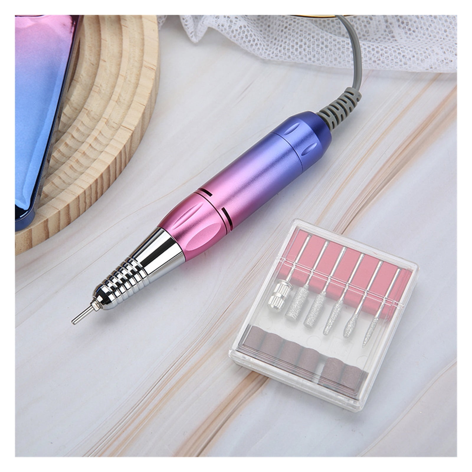 35000RPM Electric Nail Drill Machine For Manicure, Professional Nail Lathe With LCD Display, Rechargeable Nail Salon Tool ,Low Noise