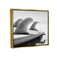 thumbnail image 4 of Stupell Industries Surfboard Fins Beach Sports Photography Ocean Coast Photograph Metallic Gold Floating Framed Canvas Print Wall Art, Design by Two Smart Blondes, 4 of 5