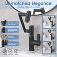 thumbnail image 4 of Cerypsa Bathroom Faucet Stainless Steels Rotated 360 Degrees Smart LED Digital Display 3-Modes Sprayer, 4 of 11